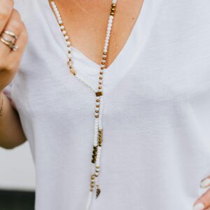Crystal Pathway Bar Necklace